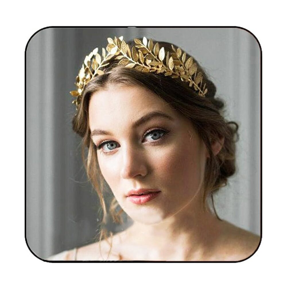 6550 Greek Goddess Headband Accessories Gold Leaf Crown HG001 Gold
